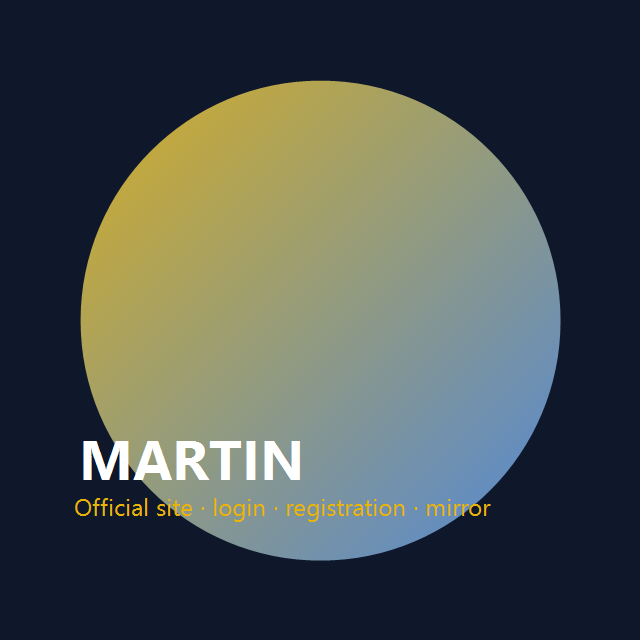 Интерфейс официального сайта Martin Casino